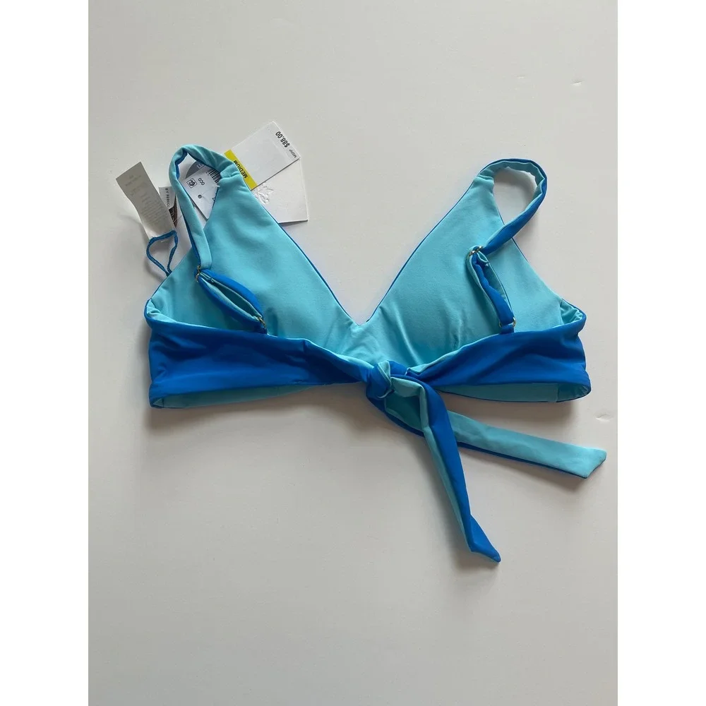 BECCA Audrey‎ Reversible Bralette Bikini Top Women's Size Medium